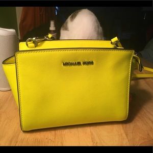 Yellow Michael Kors purse
